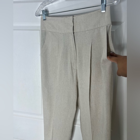 Bambah Linen Cropped Cuffed Pants - Picture 6 of 9